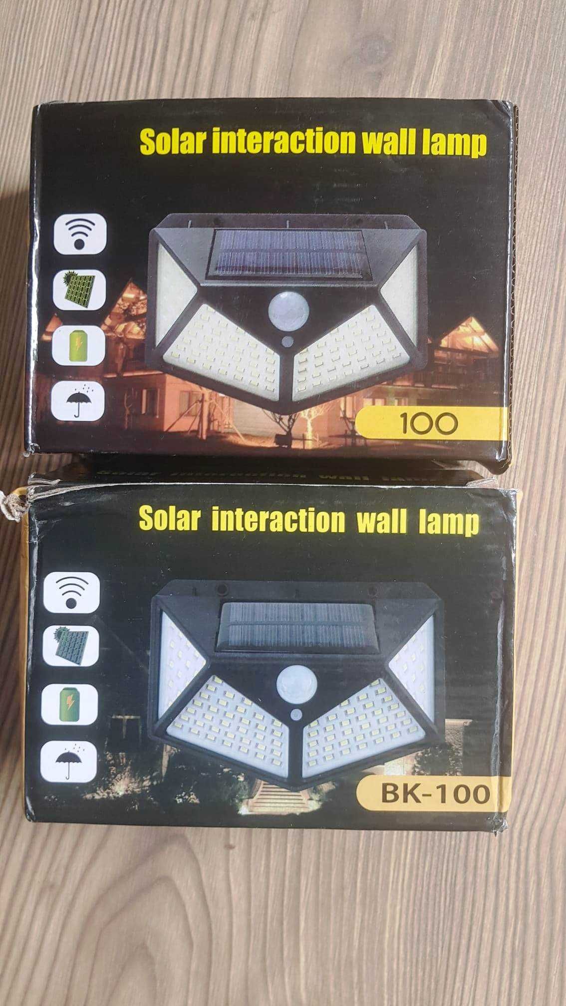 Lampa solara + senzor de miscare, 3 moduri iluminare. Noua!