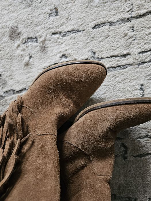 Велурени каубойски ботуши