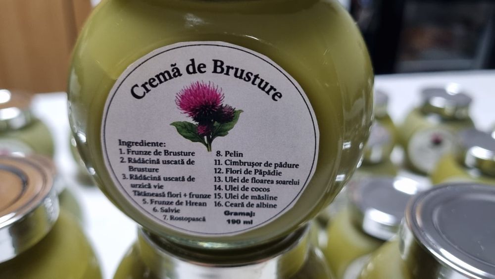 Unguent Brusture  100% Natural - 2 borcanele 100 Ron