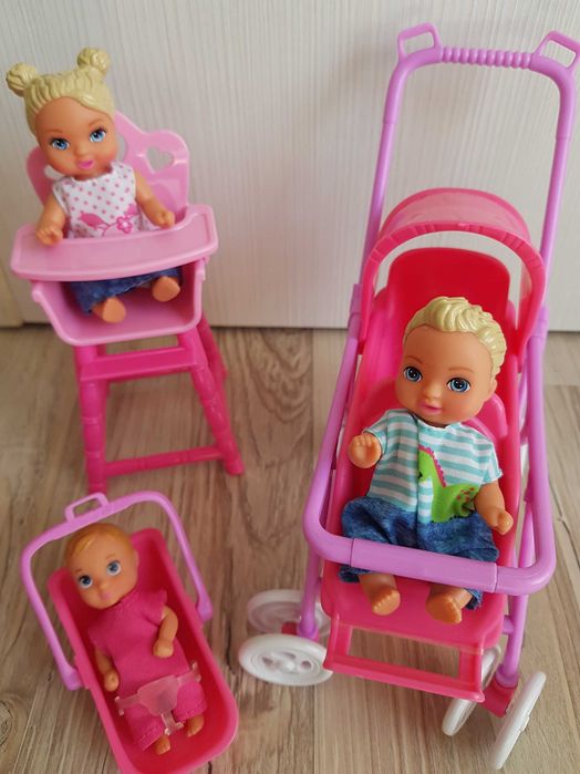 Кукла Corolle + 3 кукли- бебета и аксесоари