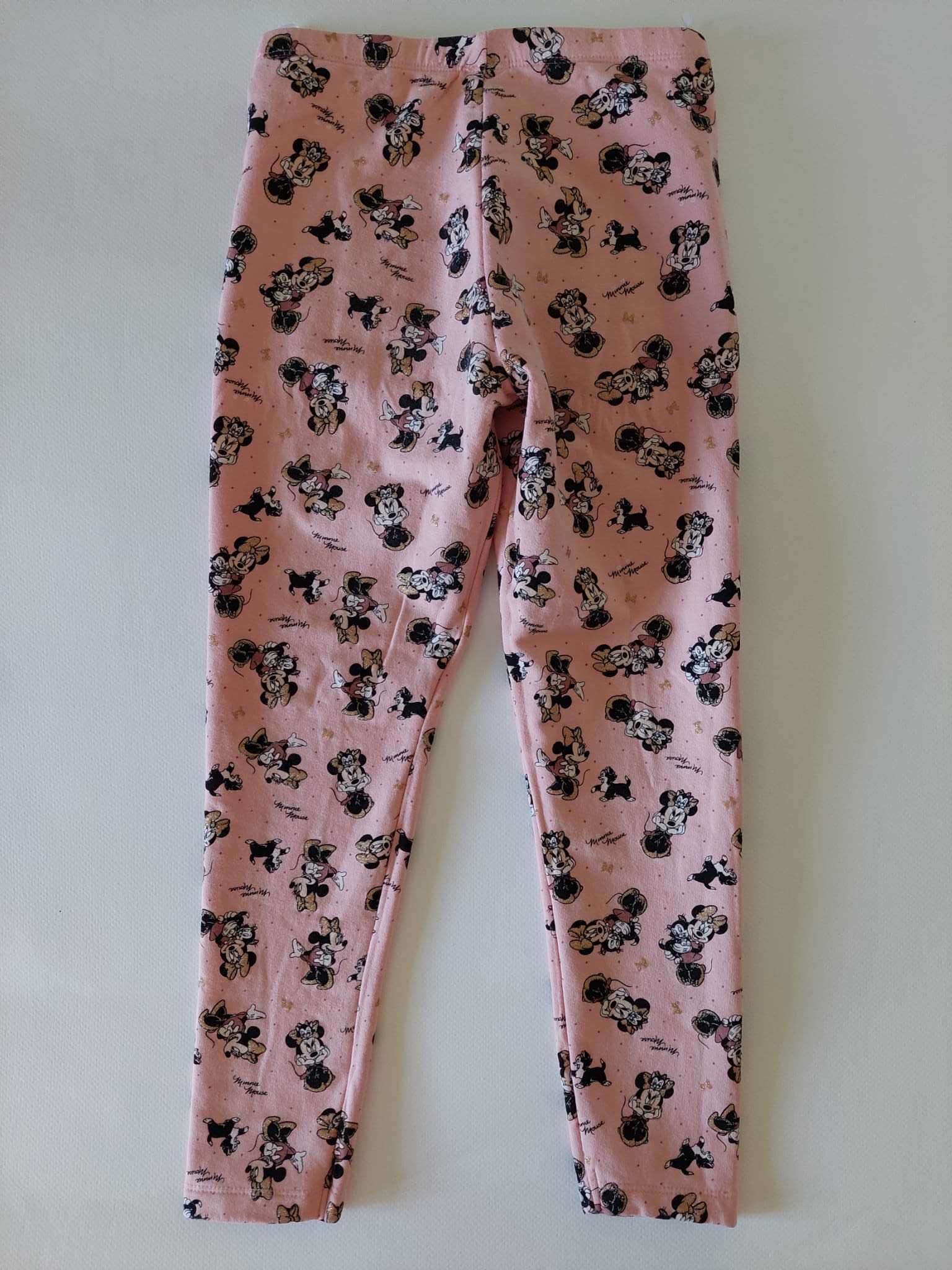 Pantaloni roz prafuit pattern Minnie Mouse, colectia Disney, C&A