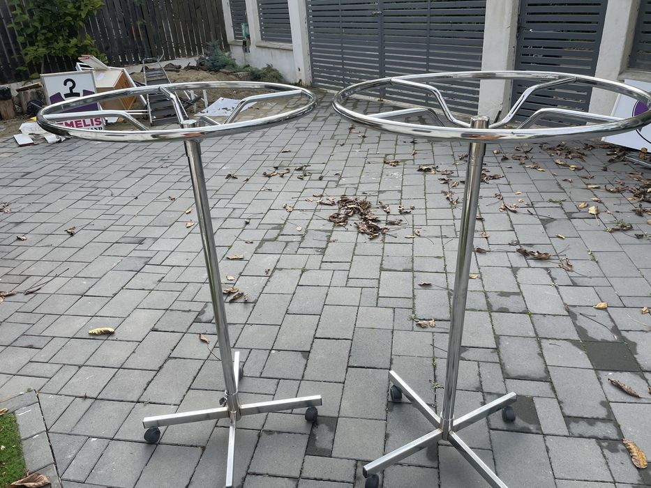 Stander rotativ cromat 2 buc 3 albe 6 manechine 100 umerase bluze