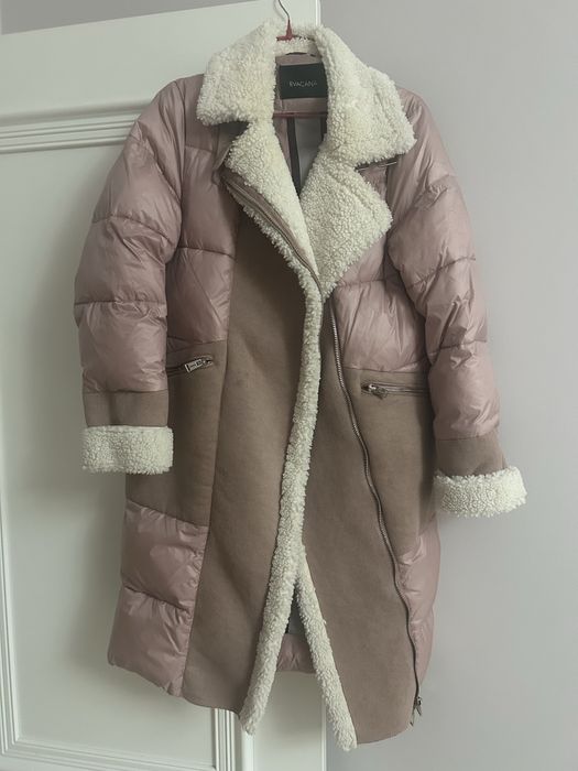 Пуховик пальто, пух-перо, отличного качества