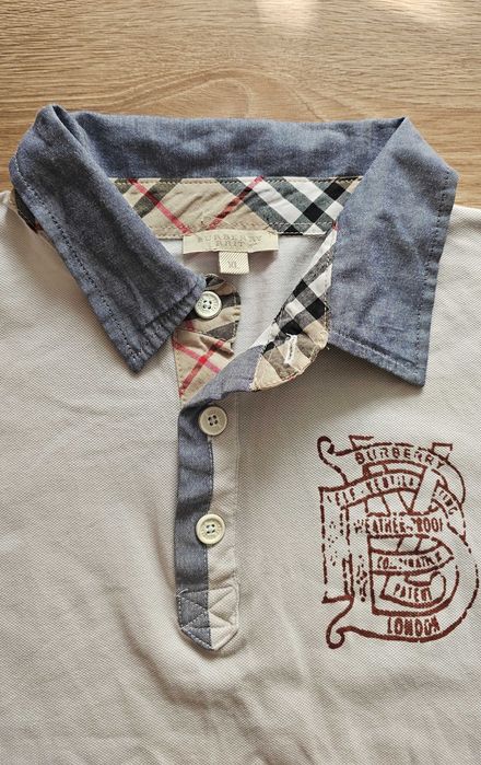 Tricou polo Burberry Brit ,marimea XL  crem