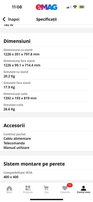 Televizor LED Curbat Smart Samsung, 138 cm