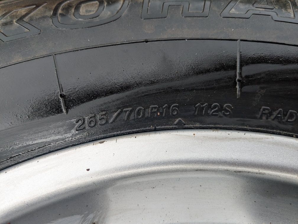 Jante + anvelope 265/70 R16 M+S