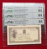 Bancnote 500 lei 1940 gradate 64