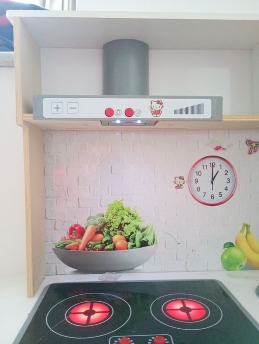 Bucatarie copii cu lumini si sunete,fructe si legjme