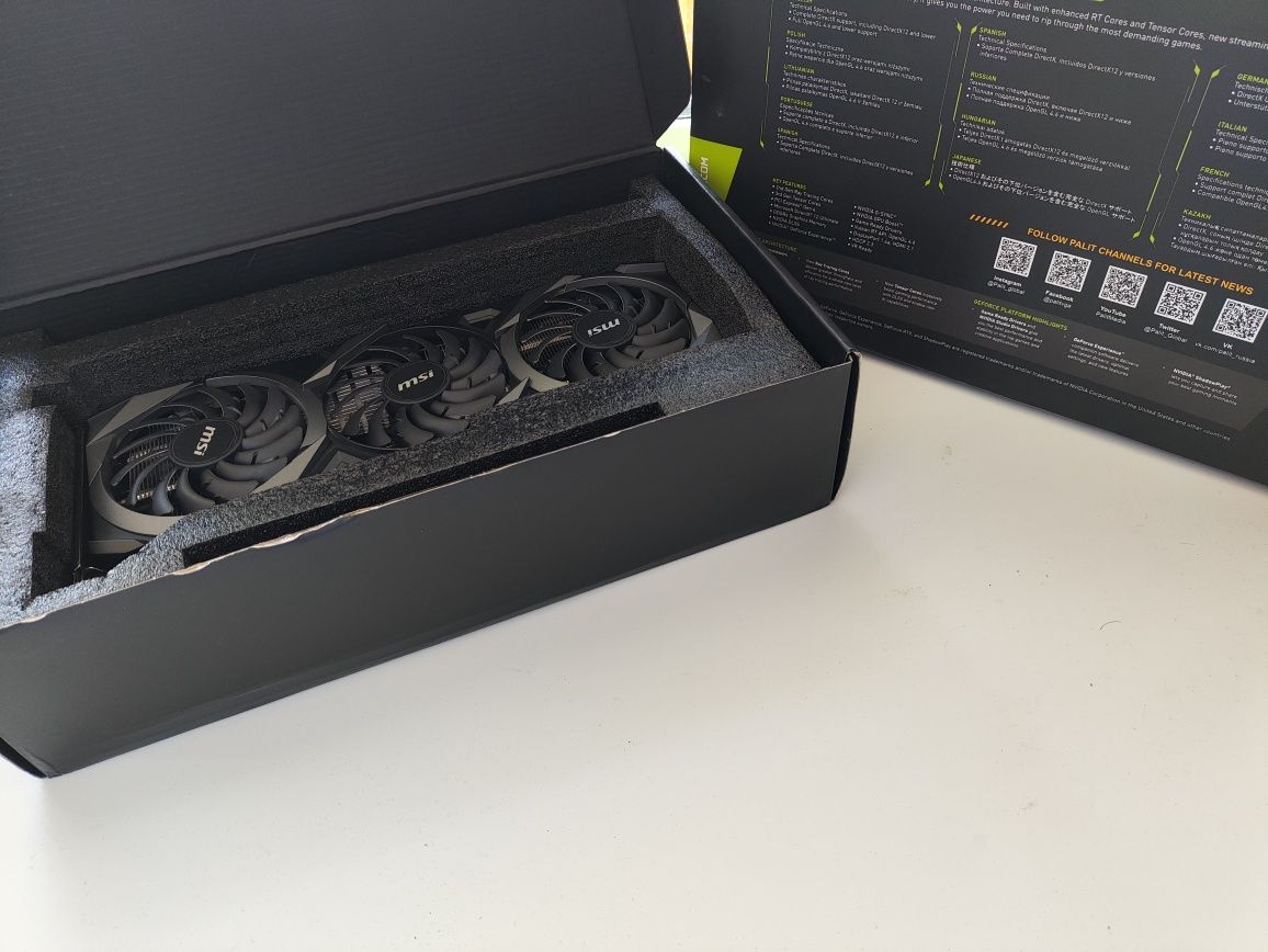 Видеокарта RTX 3060ti MSI 3x