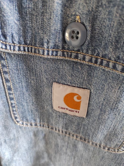 £200 Carhartt WIP Denim Sherpa Jacket XL