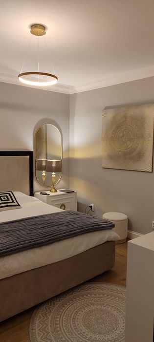 Lustra led auriu