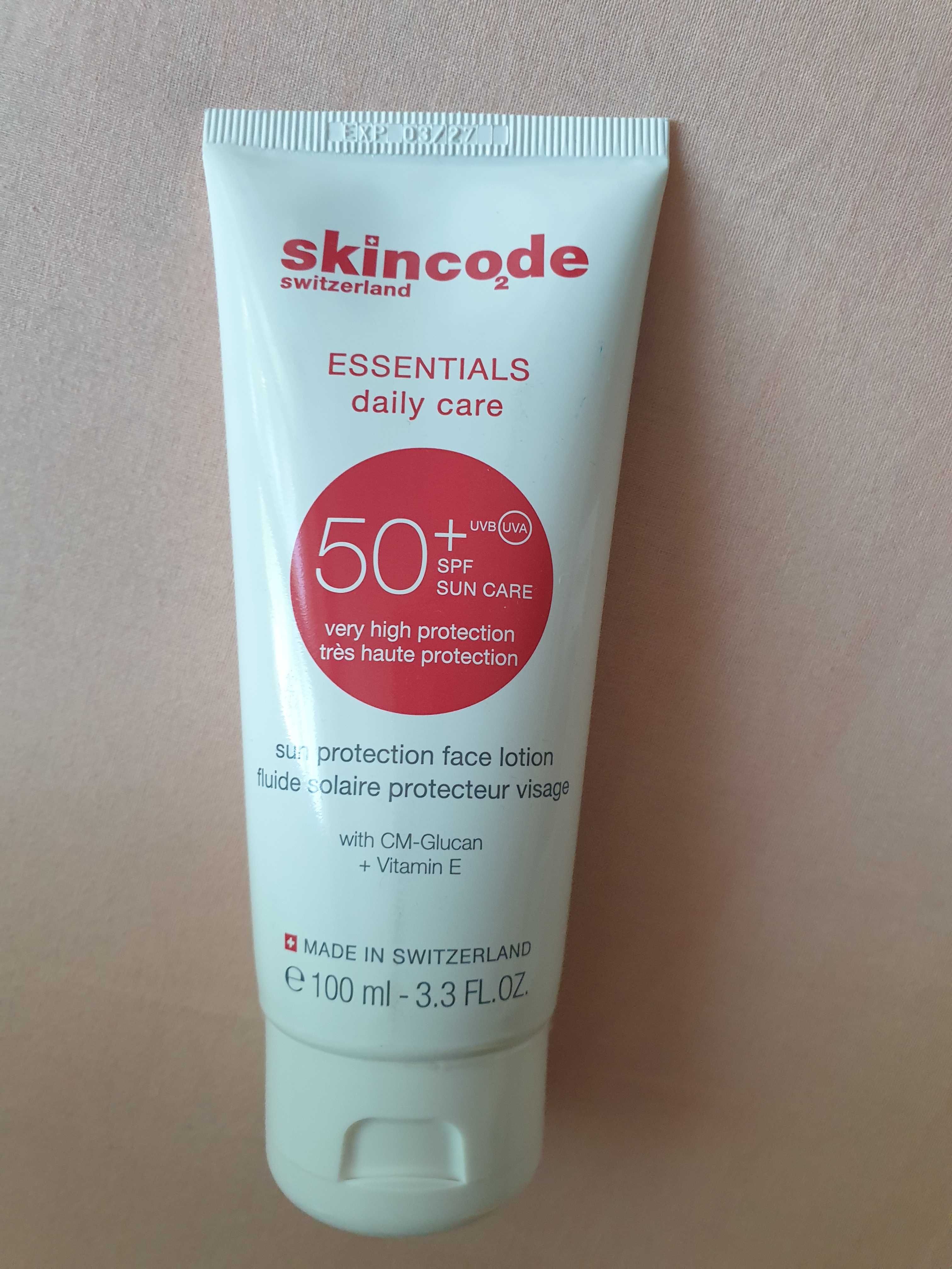 Слънцезащитен крем на Skincode и хиалуронова киселина