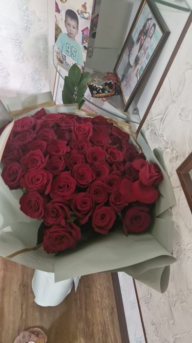 Розы 51 штук свежие