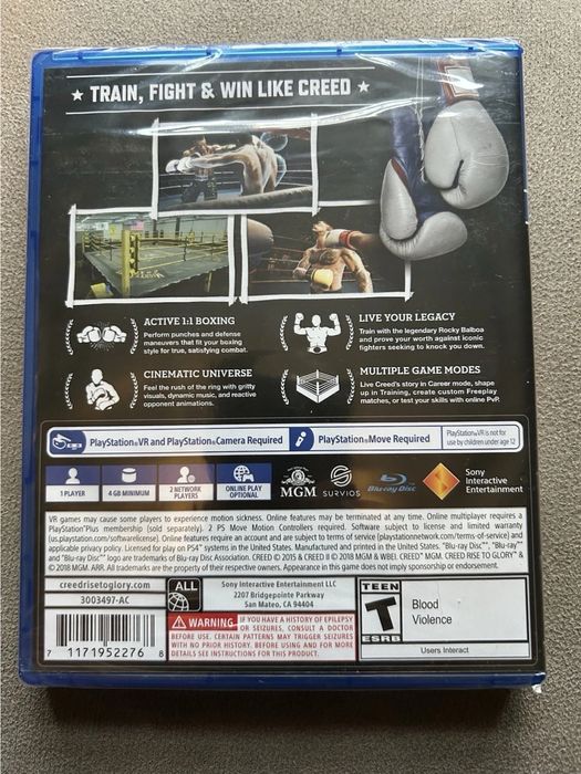 Игра за ВР Creed Rise To Glory PS4 (PSVR) пс 4 пс5 playstation 4
