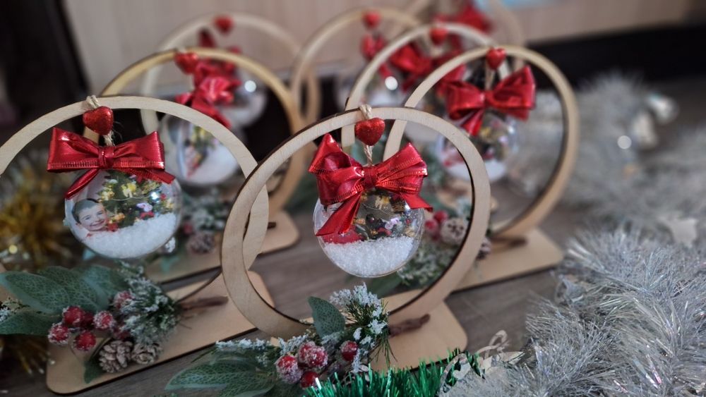 Топка за елха с ваша снимка