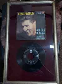 Vinil unicat înrămat Elvis Presley 1960 autentic