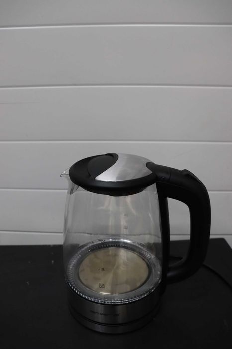 Стъклена кана EMERIO с обем 1,7L 2200W Синьо LED вътрешно осветление