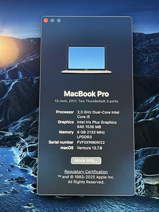 Macbook Pro 13 Retina 2017