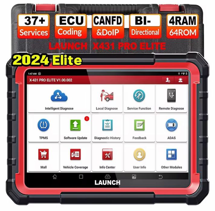 Tester/Diagnoza Launch x431 PRO ELITE  Original cu 2 ani update-uri