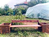 Дървена детска пейка