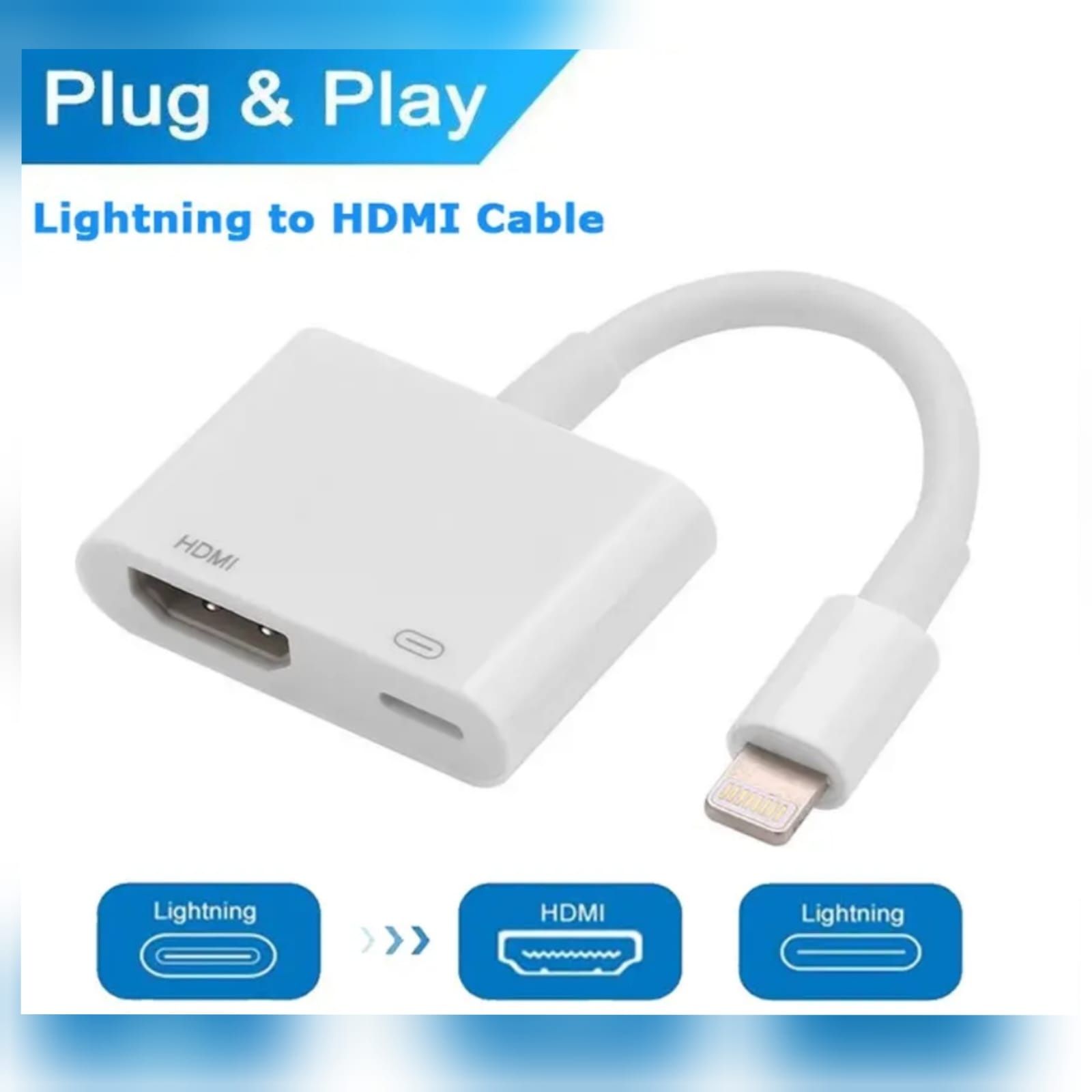 Переходник с Lightning на HDMI, адаптер