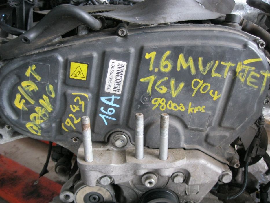 Motor 1,6JTD-Mult 198A-XM1B/6000*90CpCuAnexeFiatDobloBravo98000kmEu4&5