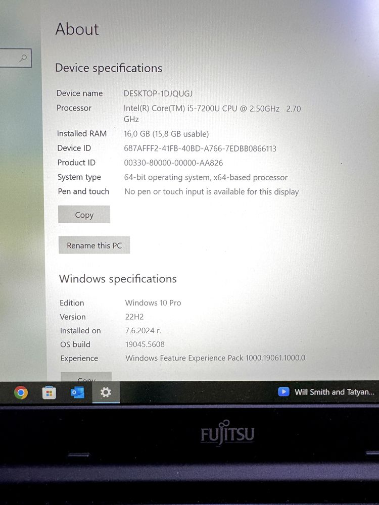 Лаптоп Fujitsu LIFEBOOK E548, HDMI, Type - C