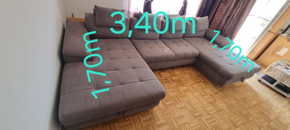 Colțar mare în U extensibil