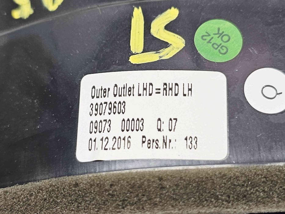 Grila aerisire stanga Opel Astra K Hatchback [Fabr 2015-2022] 3907960