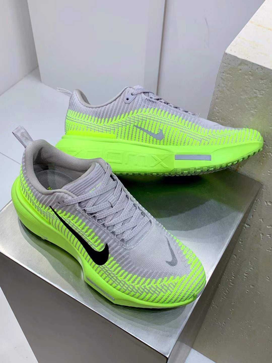 Нови мъжки маратонки Nike Invincible Run FK Flyknit 4 Green Grey