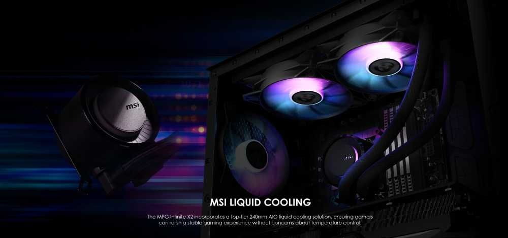 MSI MPG Infinite X2 | 14700KF | Водно охлаждане | RTX 4070TI | Win 11