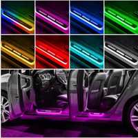 Protectii magnetice cu lumina LED pentru pragul masinii AUDI, OPEL,BMW