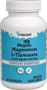 Магний треонат Vitacost  Magnesium L-Threonate 2010 mg США