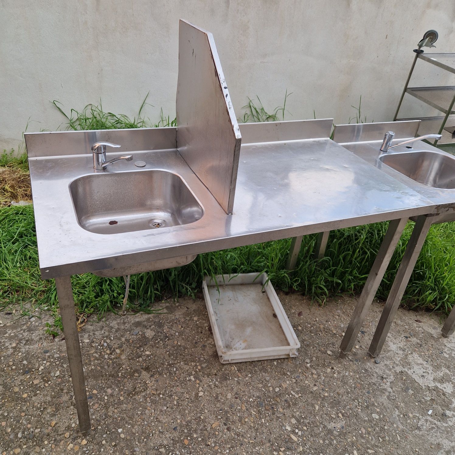 Chiuveta inox 1-2 cuve, mese inox, raft inox