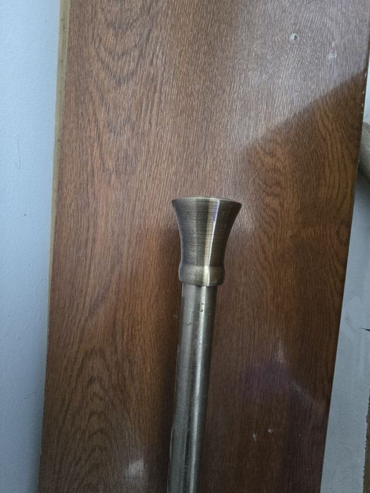 Galerie dublă telescopica metalică auriu antic + una argintie 300 cm