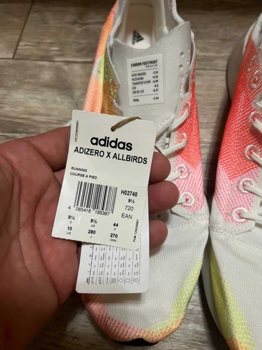 Adidas Adizero x Allbirds nr 44 noi
