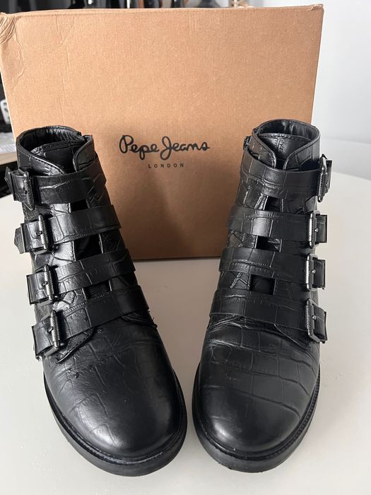 Боти от естествена кожа Pepe Jeans