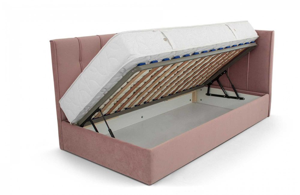 Тапицирано детско легло - практично - с подматрачна рамка и ракла!