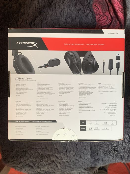 продаю hyper x cloud III полностью рабочие все имеется