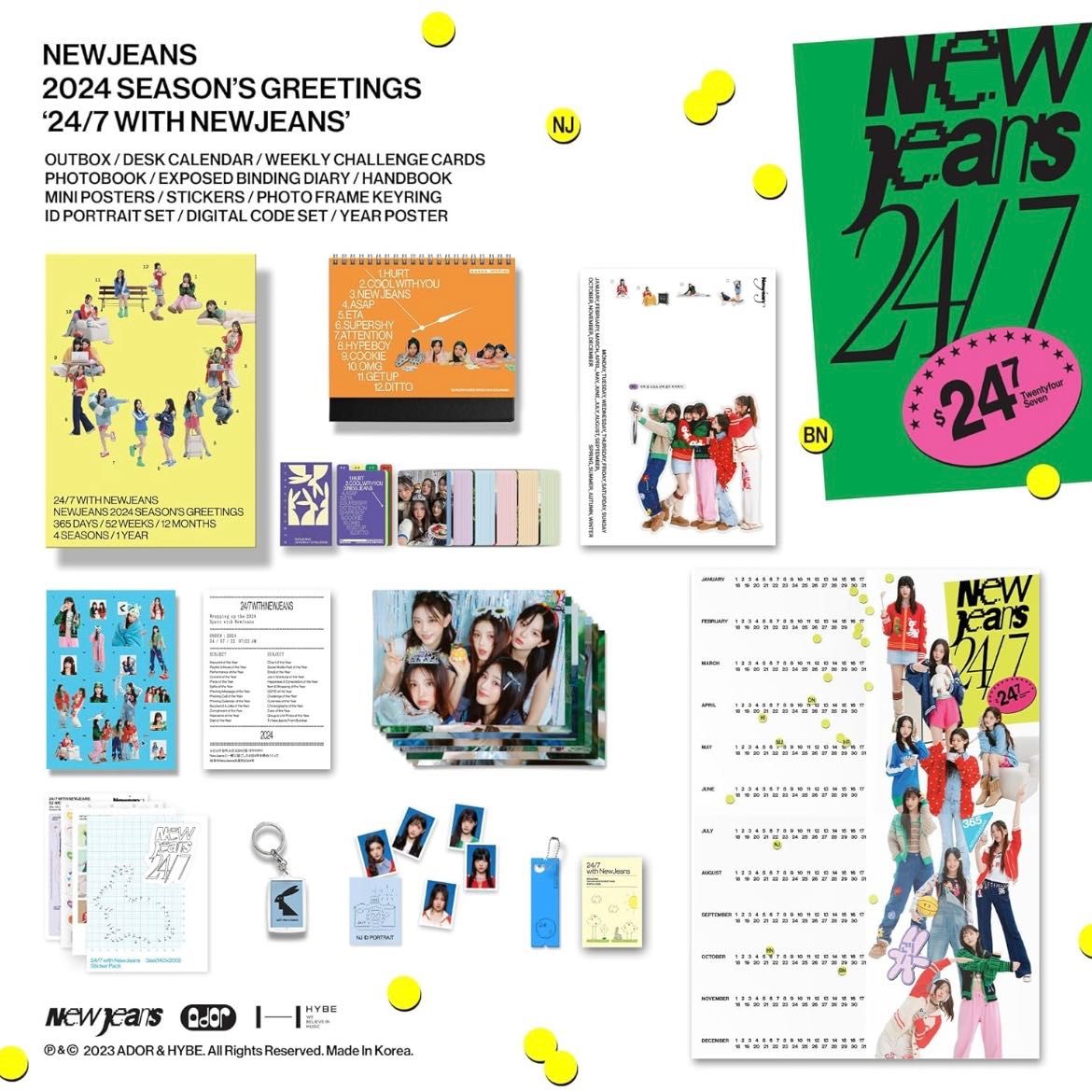 24/7 with NEWJEANS season’s greetings к-поп альбом k-pop