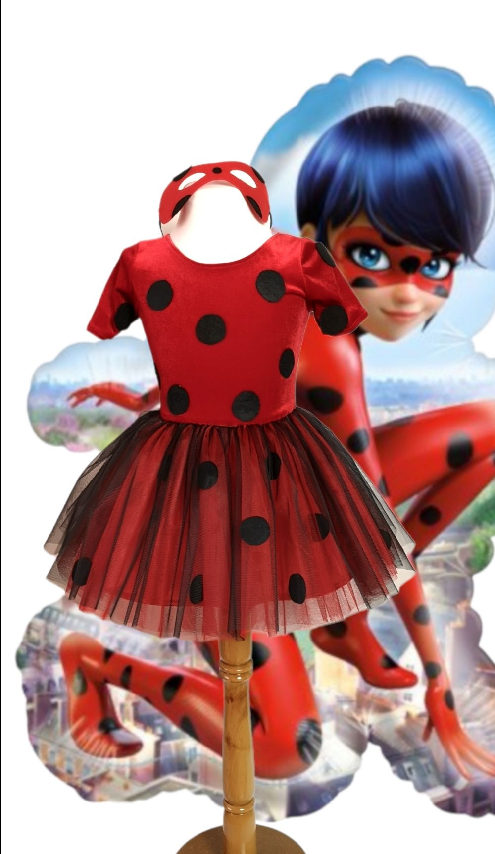 Costum Ladybug Miraculous rochiță serbare made în România