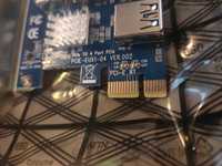 Vand adaptor PCIe cu 4 porturi PCI pentru placi video si riguri