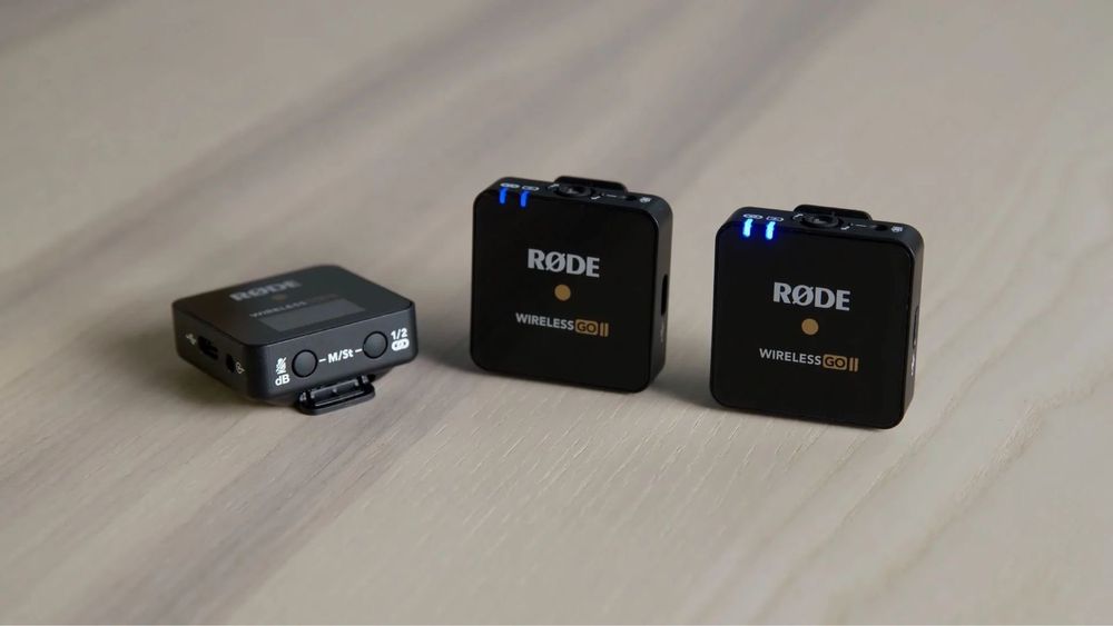 Компактная беспроводная система с двумя микрфонами. Rode wireless go 2