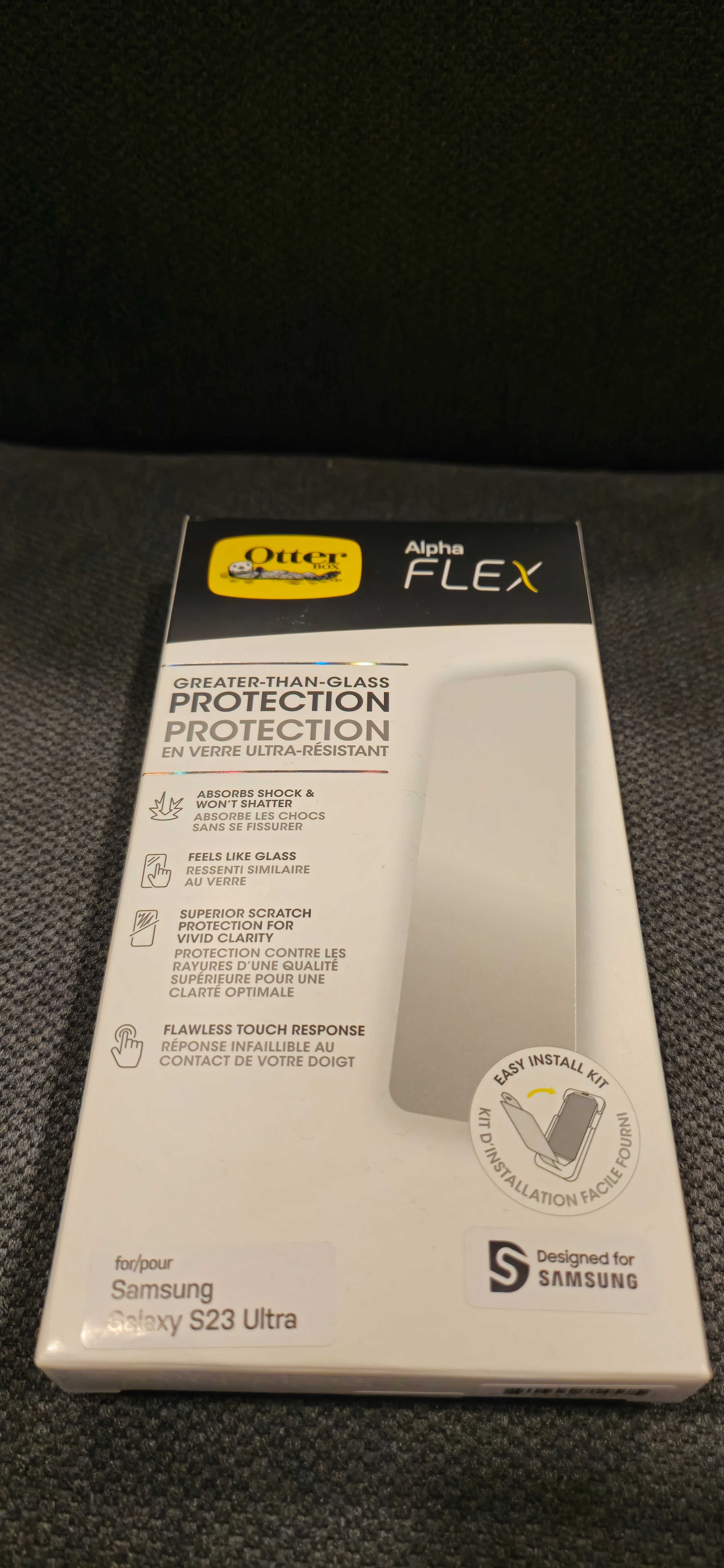 OtterBox Defender case + Alpha FLEX Protector / Galaxy S23 Ultra