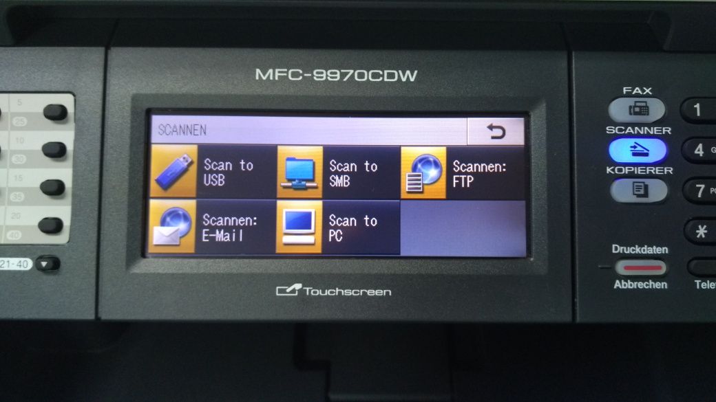 Копирна машина Цветен Лазерен принтер BROTHER MFC 9970CDW Fax WiFi