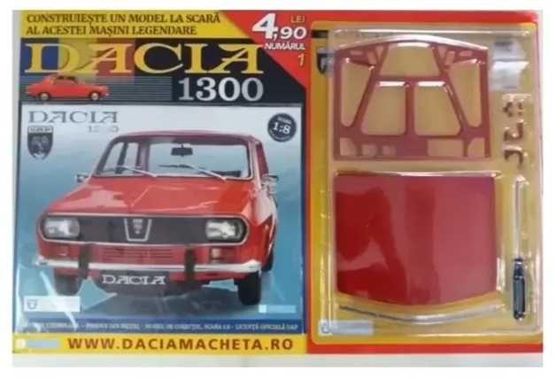 Colectie completa macheta Dacia 1300 1:8 Eaglemoss NEMONTATA SIGILATA!