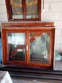 Vând 5 geamuri din lemn cu sticla de termopan folosite 7 ani