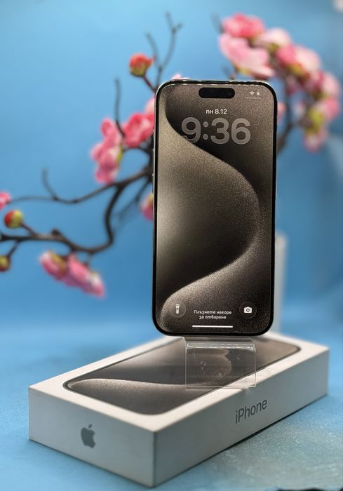 ГАРАНЦИОНЕН!!! Apple iPhone 15 Pro, 128GB, 5G, Natural Titanium