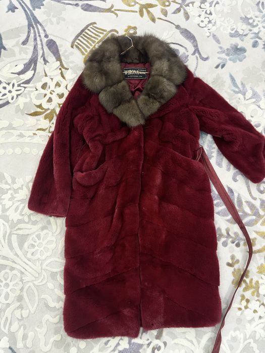 Норковая шуба соболь