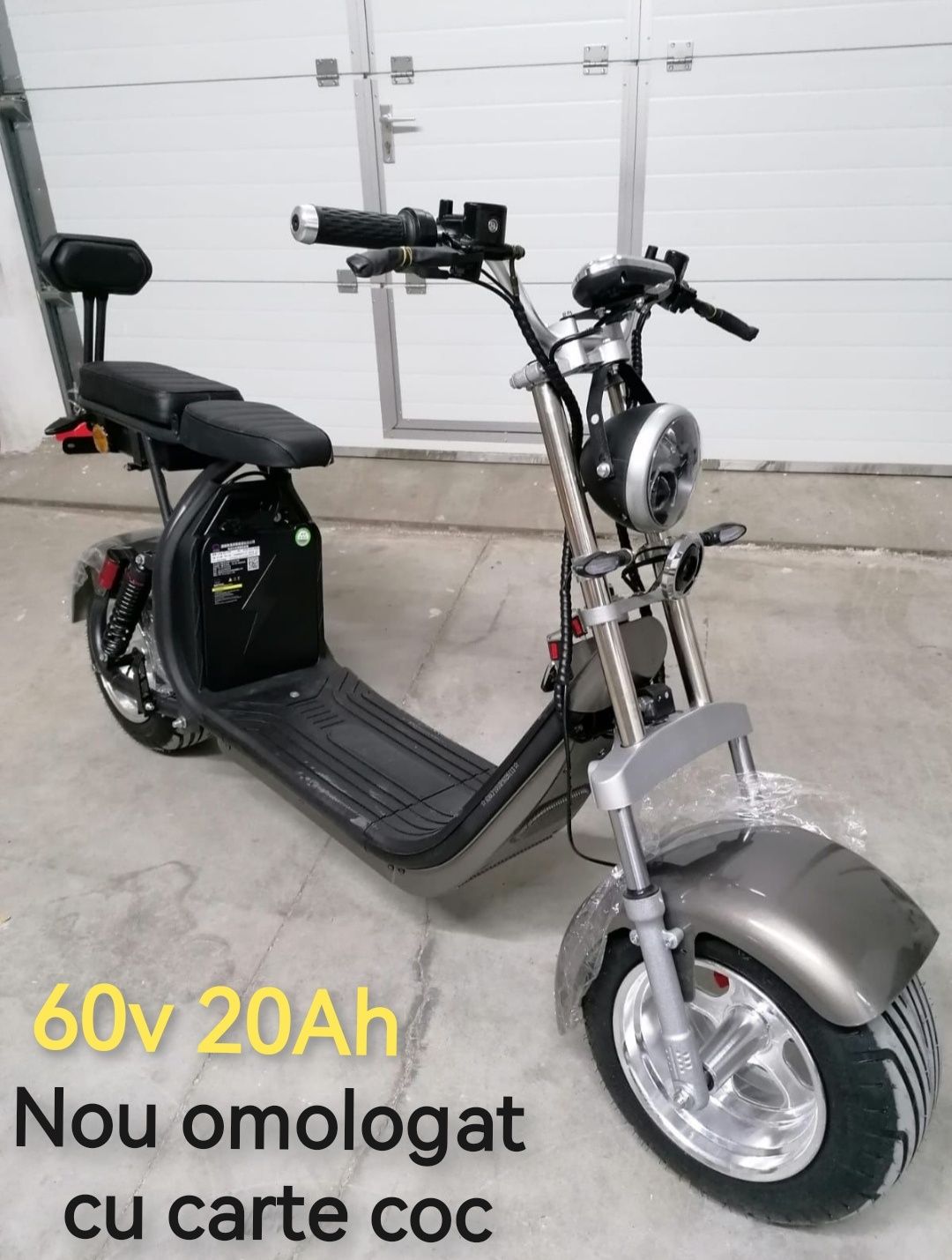 Scuter electric nou disponibil cu carte coc